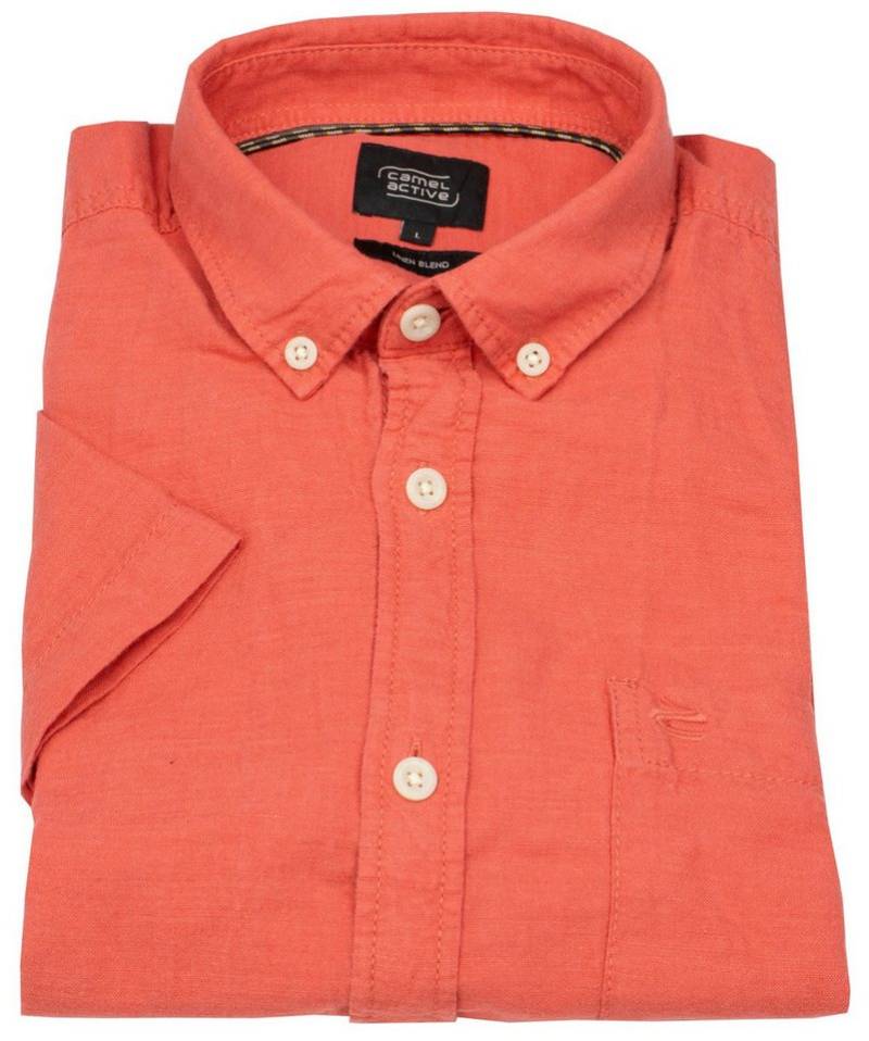 camel active Kurzarmhemd Button-Down-Kragen von camel active