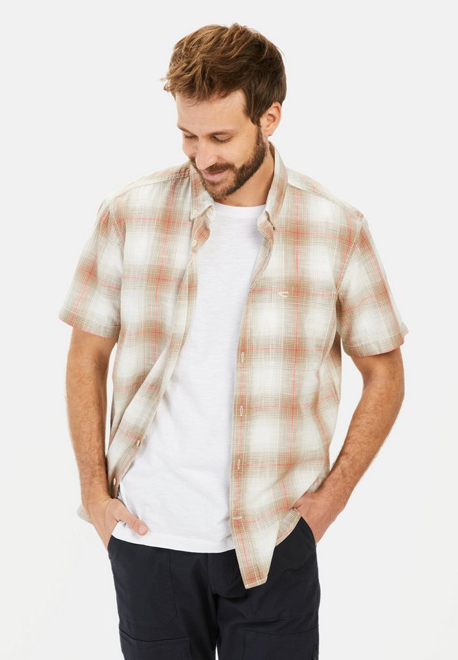 camel active Kurzarmhemd aus reiner Baumwolle Button-Down von camel active