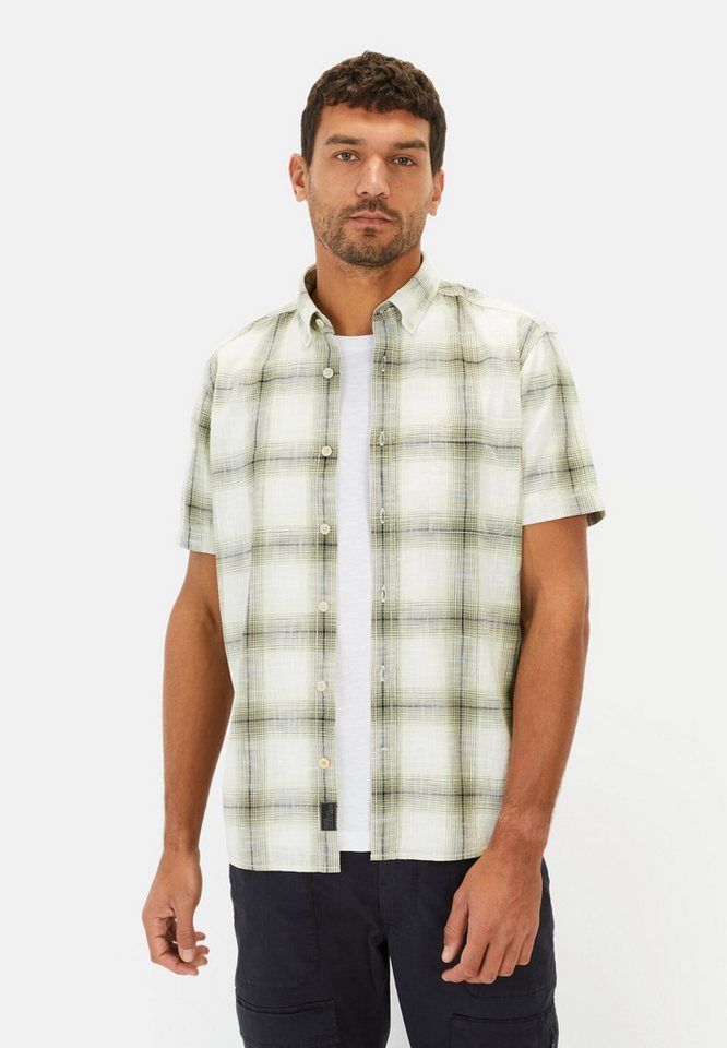camel active Kurzarmhemd aus reiner Baumwolle Kurzarm Button-Down Button-Down von camel active