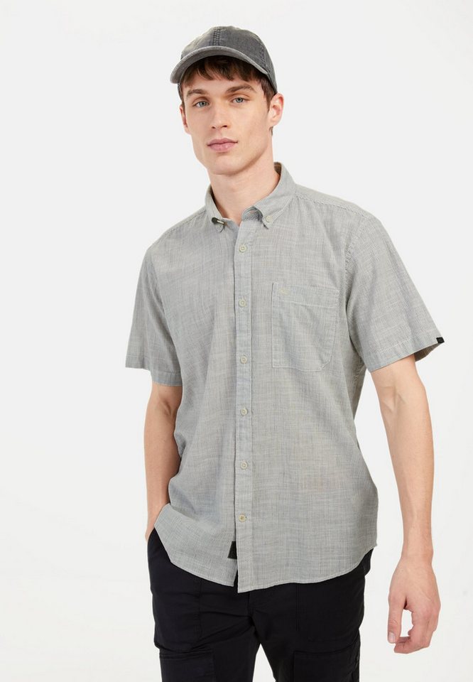 camel active Kurzarmhemd mit Strukturmuster Button-Down von camel active