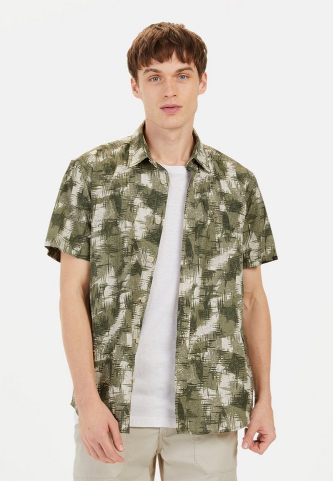 camel active Kurzarmhemd mit Strukturmuster Kurzarm Kentkragen Kentkragen von camel active