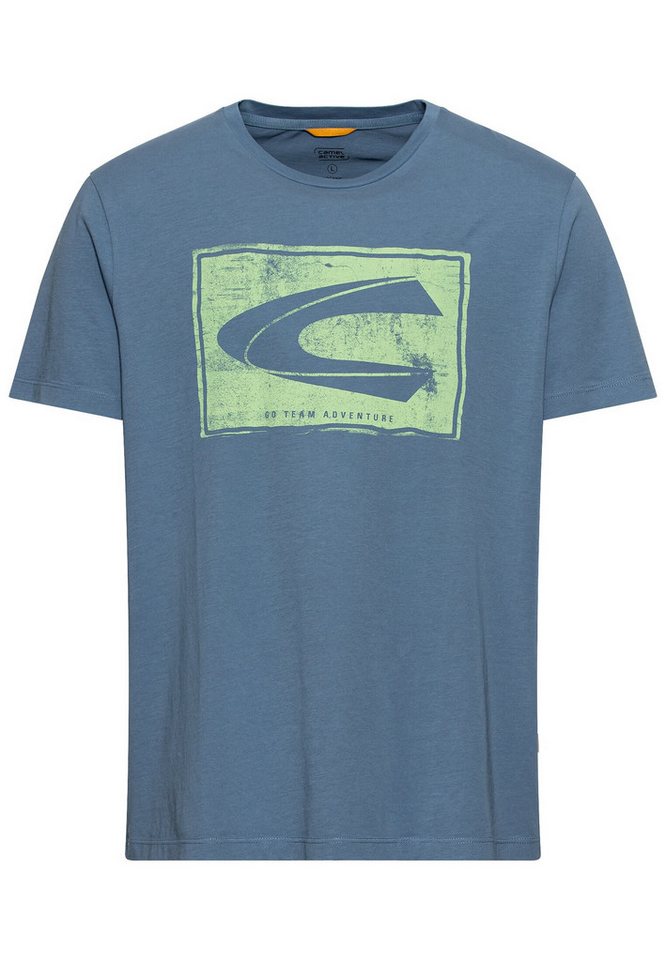 camel active Kurzarmshirt T-Shirt mit Logoprint - Regular Fit von camel active
