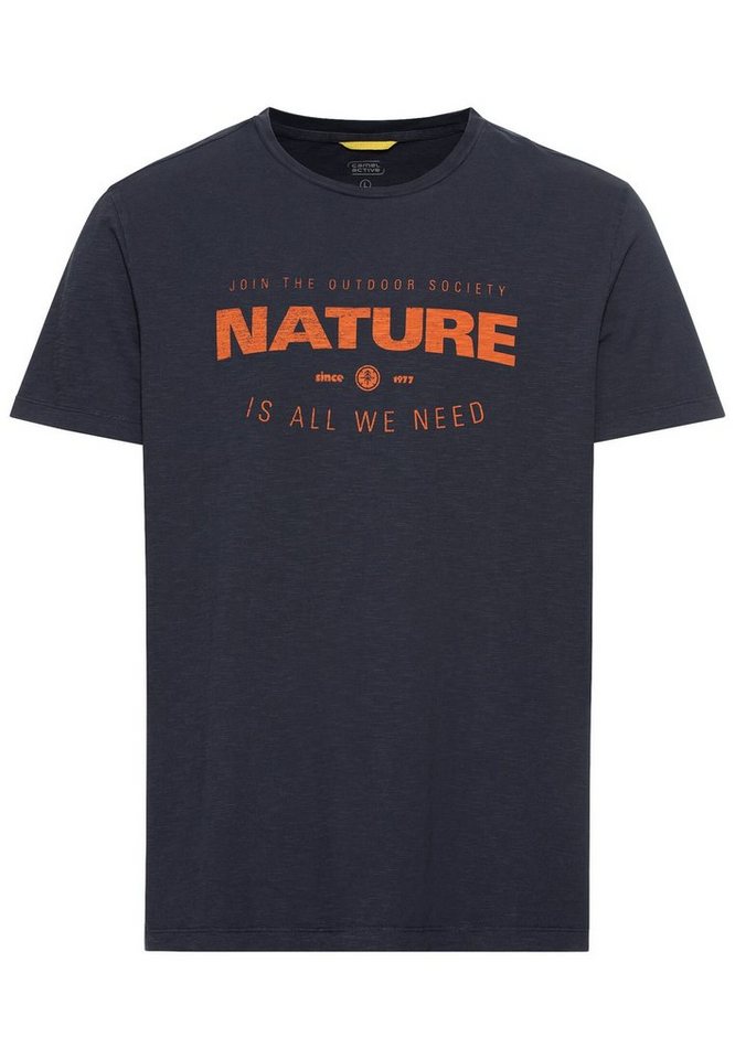 camel active Kurzarmshirt mit großem Frontprint von camel active
