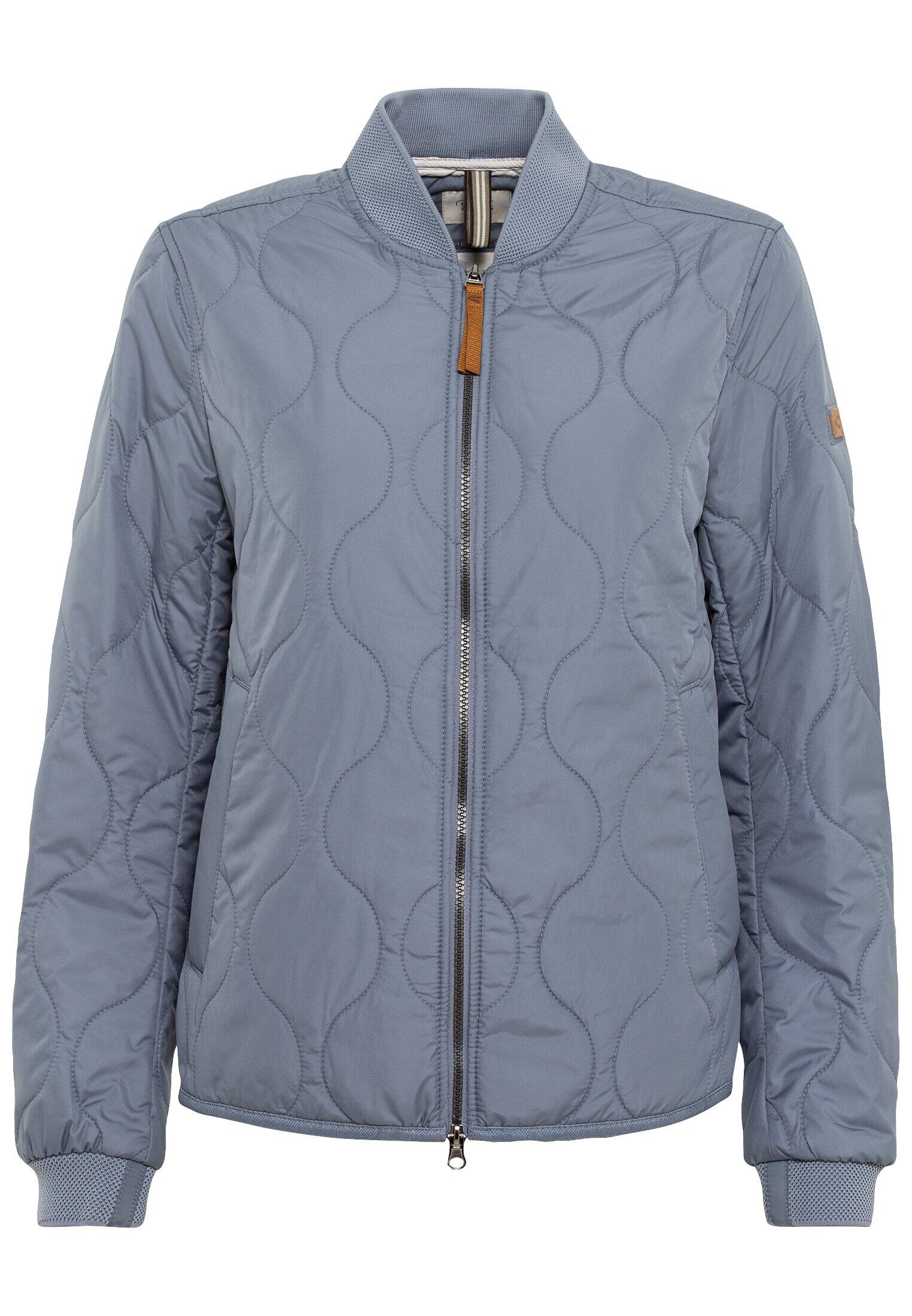 camel active - Kurze Steppjacke aus recyceltem Polyester smoke blue - Gr. - 36 von camel active