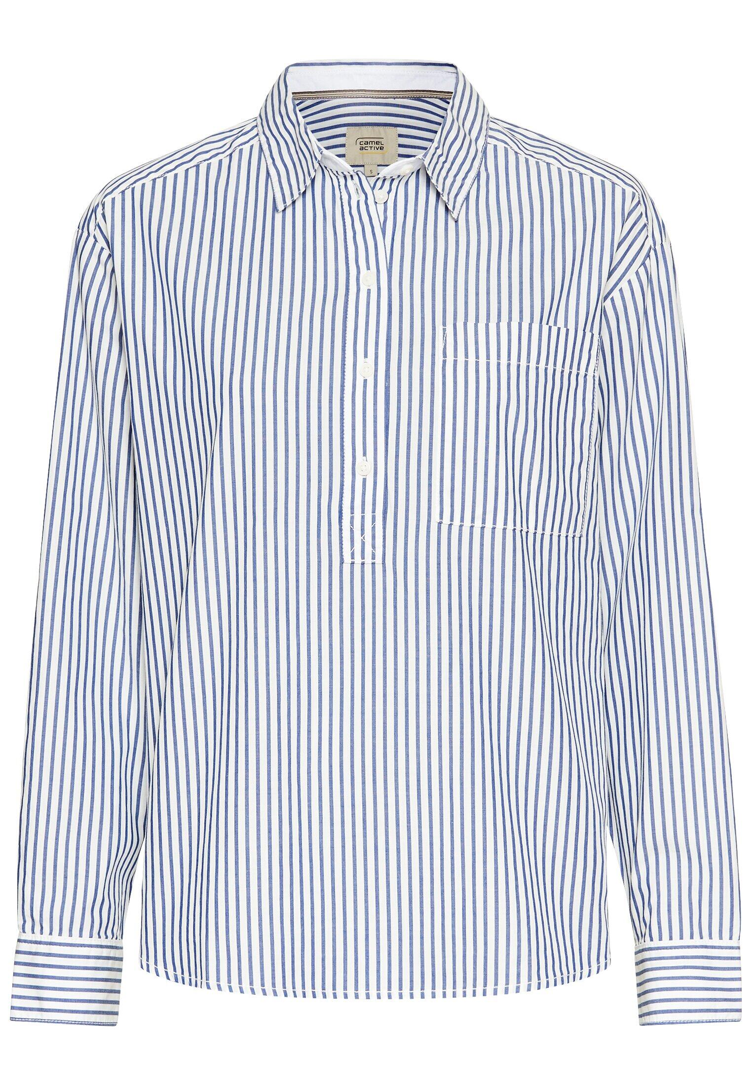 camel active - Langarmbluse mit Knopfleiste - Gr. - M von camel active