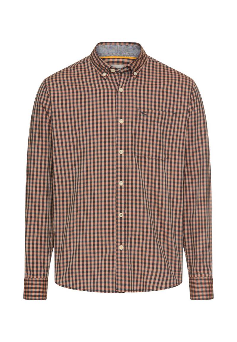 camel active - Langarm Hemd aus reiner Baumwolle cinnamon - Gr. - XL von camel active