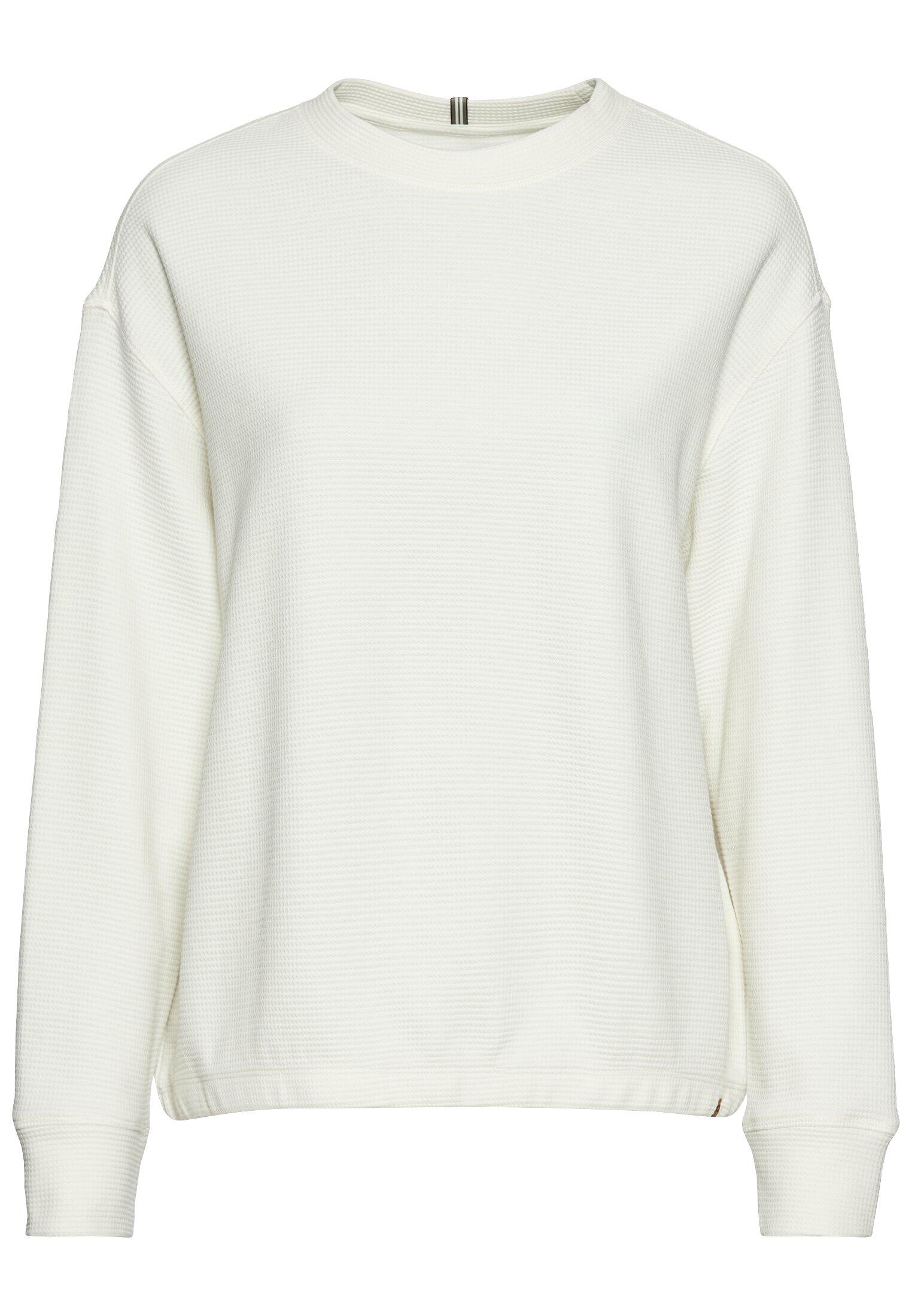 camel active - Langarm Sweatshirt aus reiner Baumwolle milk white - Gr. - L von camel active