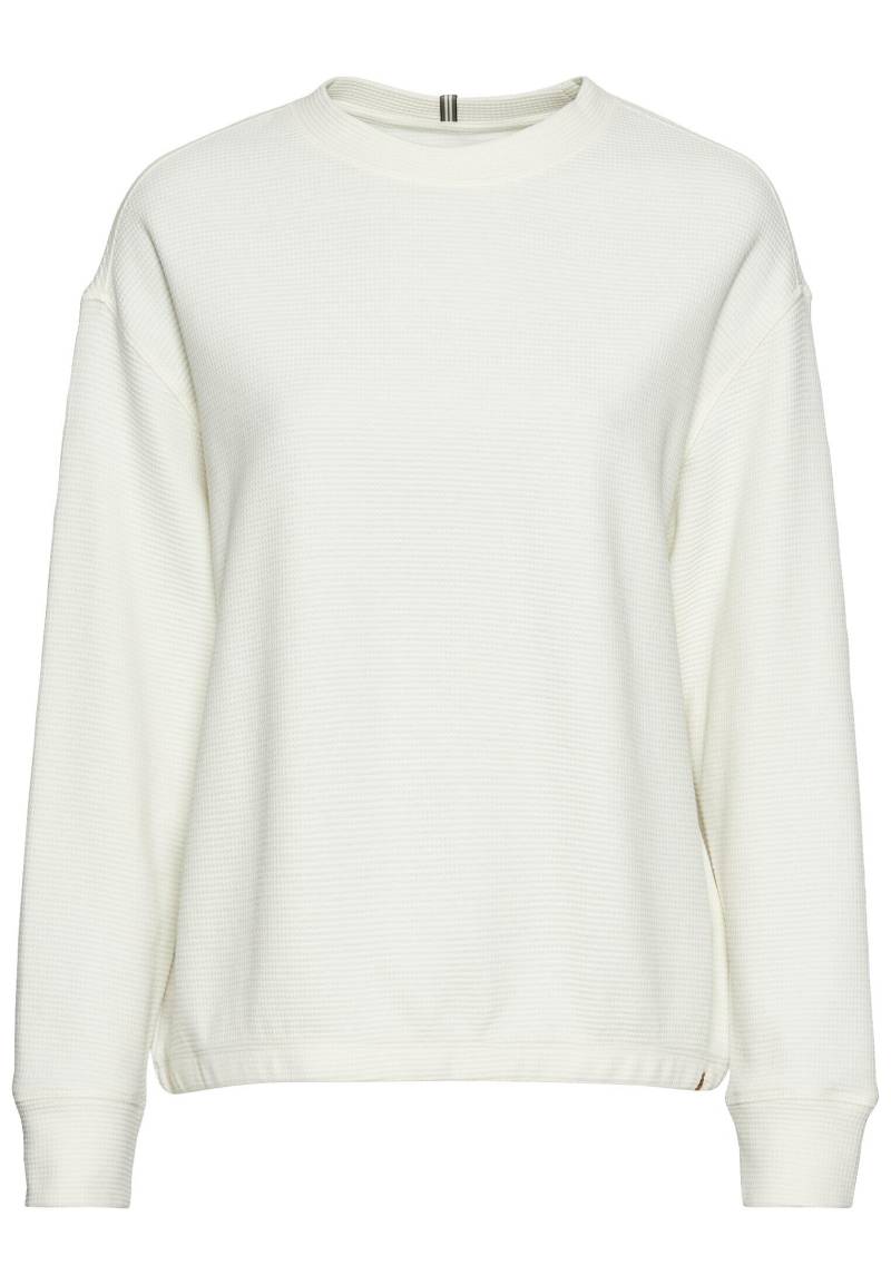camel active - Langarm Sweatshirt aus reiner Baumwolle milk white - Gr. - L von camel active