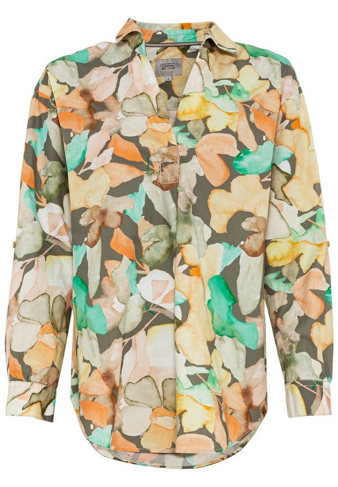 camel active Langarmbluse Schlupfbluse mit Allover Print camel active Langarmbluse Schlupfbluse mit Allover Print von camel active