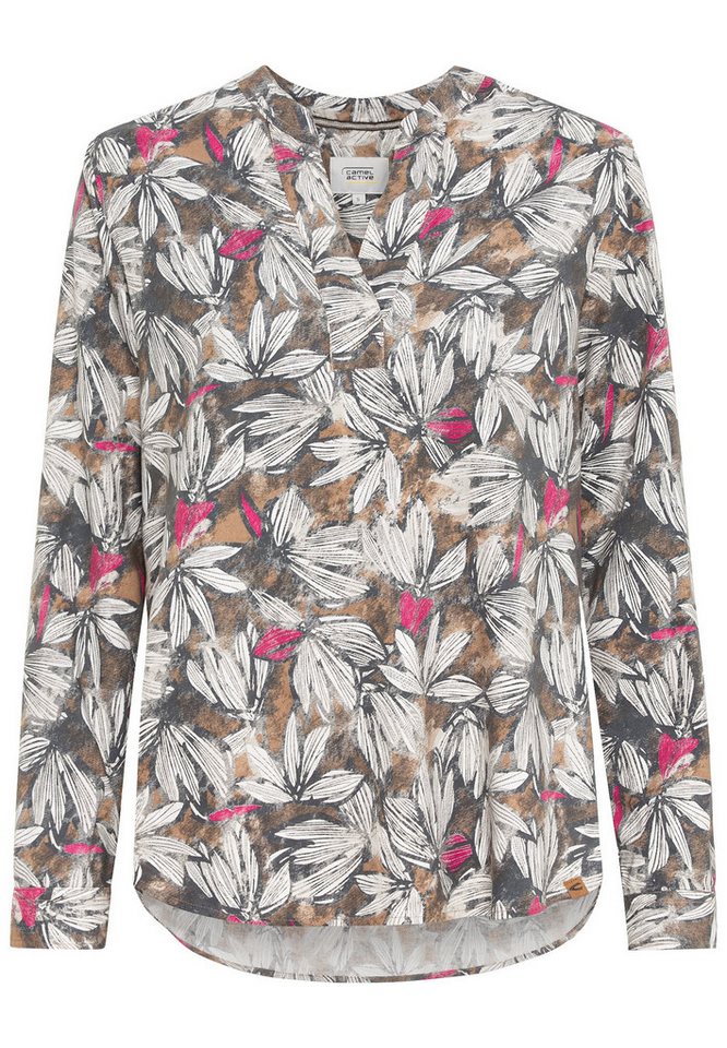 camel active Langarmbluse Schlupfbluse mit floralen Allover-Print von camel active