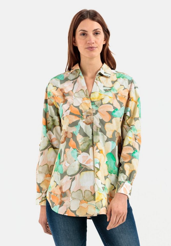 camel active Langarmbluse mit Allover-Print Allover Print von camel active