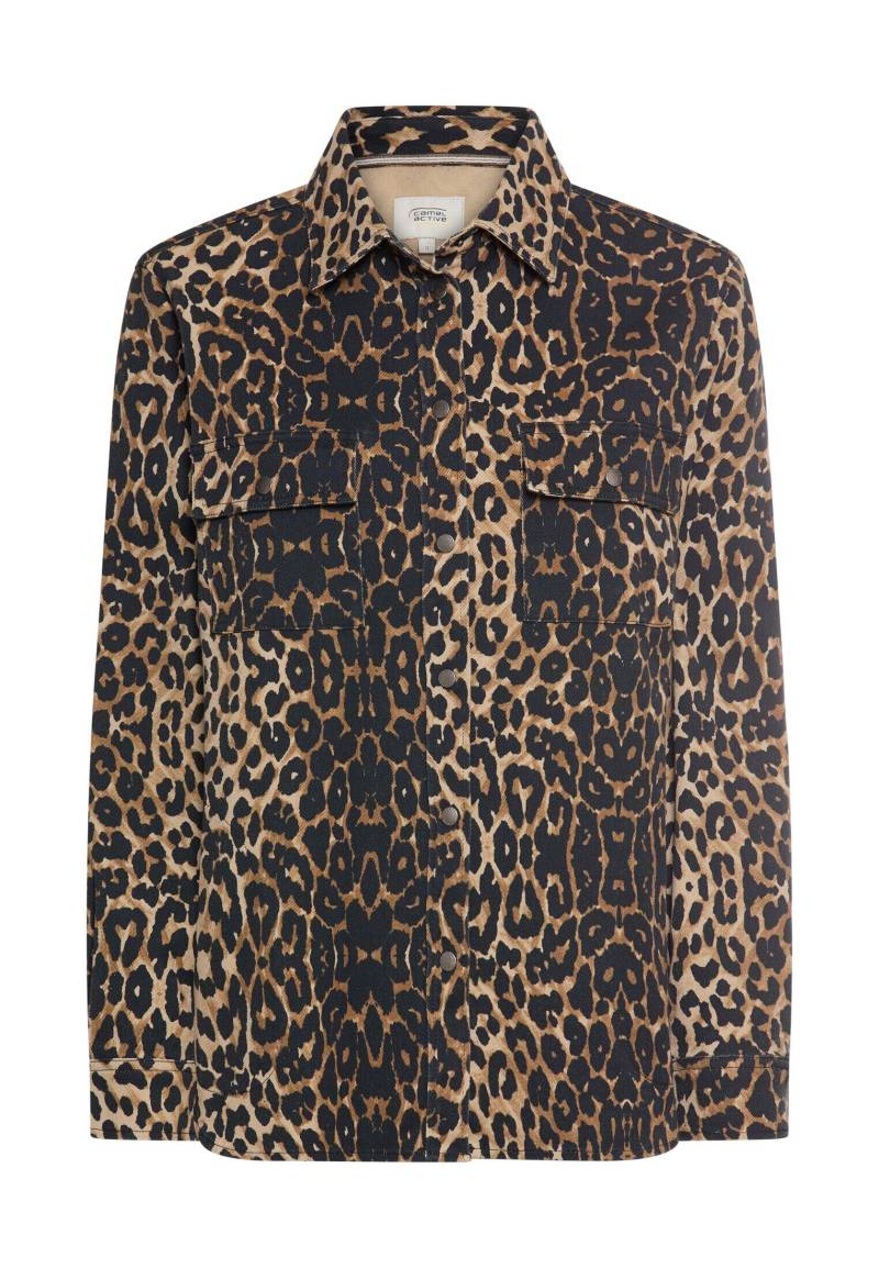 camel active - Langarmbluse mit Leo-Muster - Gr. - S von camel active