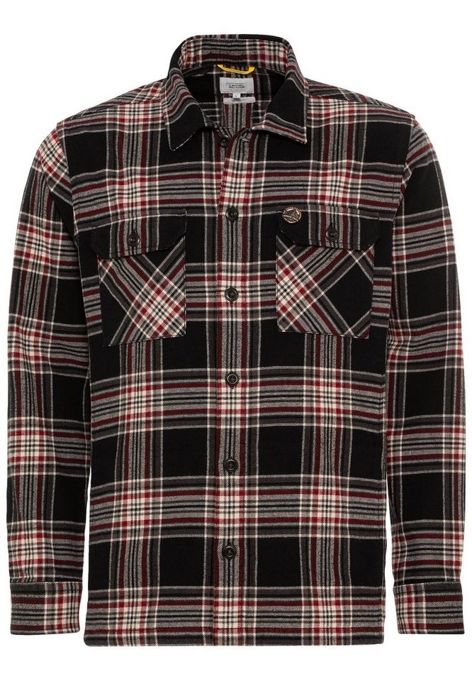 camel active Langarmhemd Flanell Overshirt im Karomuster von camel active