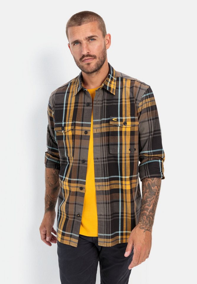 camel active Langarmhemd im Overshirt-Look Kentkragen von camel active