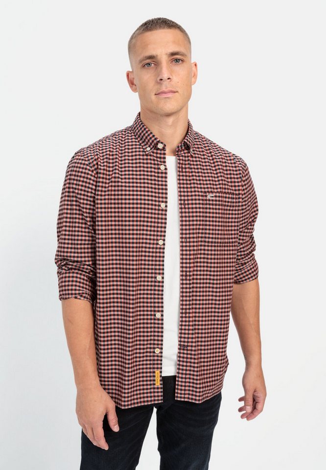 camel active Langarmhemd im Vichy-Karomuster Button-Down camel active Langarmhemd im Vichy-Karomuster Button-Down von camel active