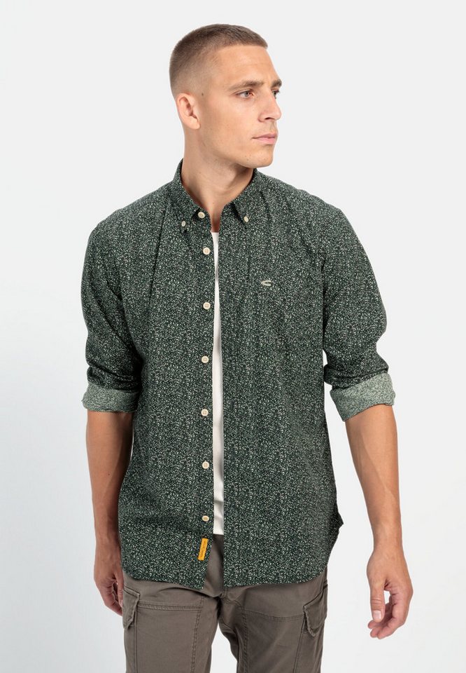 camel active Langarmhemd mit Minimal-Print Button-Down camel active Langarmhemd mit Minimal-Print Button-Down von camel active