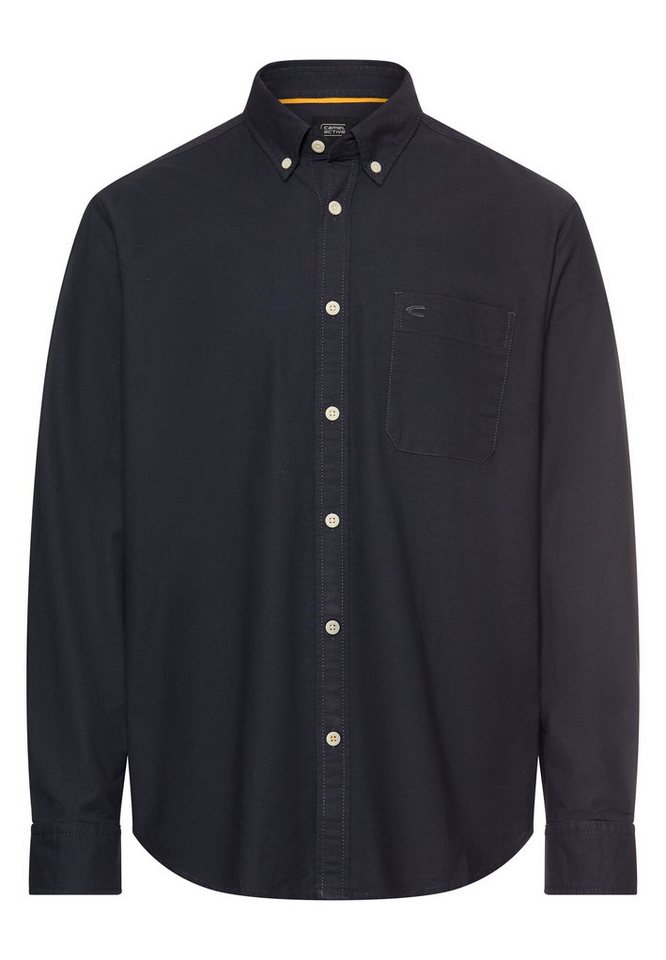 camel active Langarmhemd mit Brusttasche Langarm Button-Down Button-Down von camel active