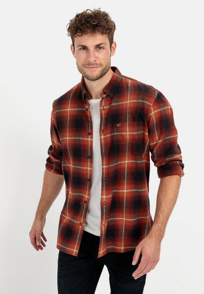 camel active Langarmhemd mit Karomuster Button-Down camel active Langarmhemd mit Karomuster Button-Down von camel active
