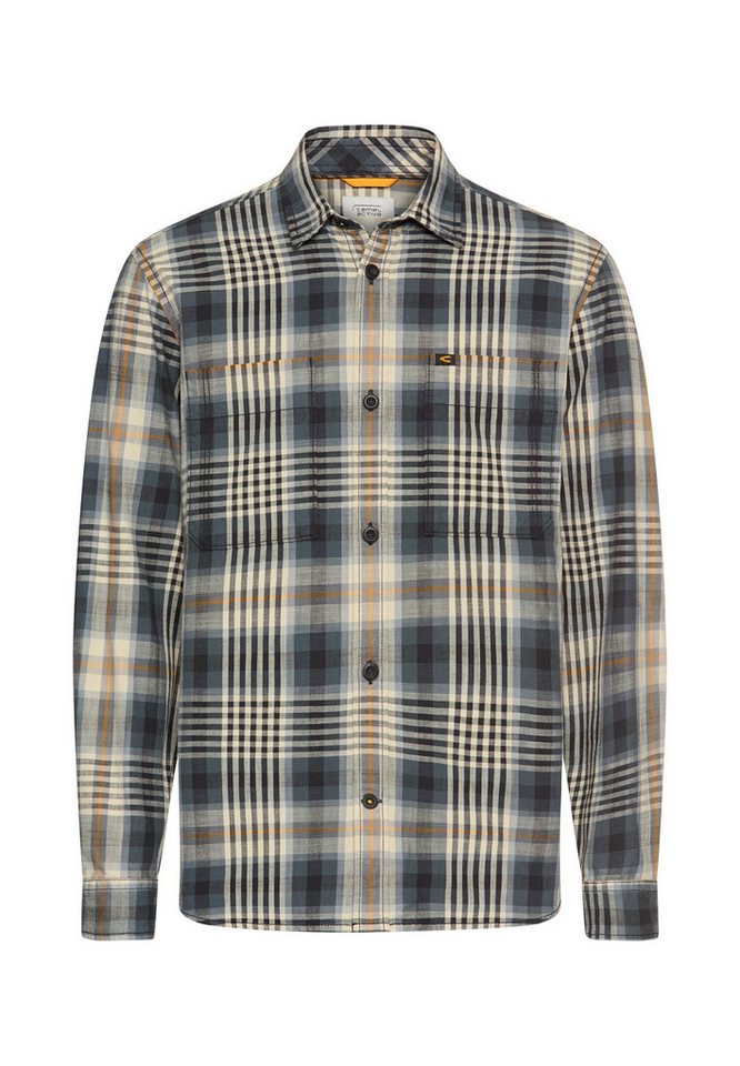 camel active Langarmhemd mit Kentkragen und Brusttaschen Langarm Button-Down von camel active