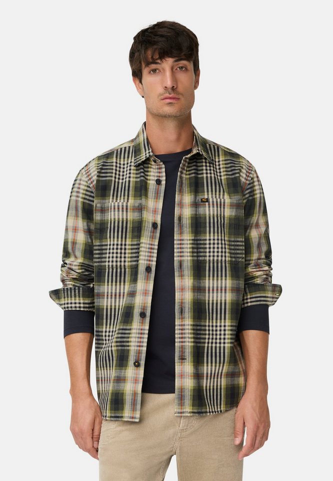 camel active Langarmhemd mit Kentkragen und Brusttaschen Langarm Button-Down von camel active