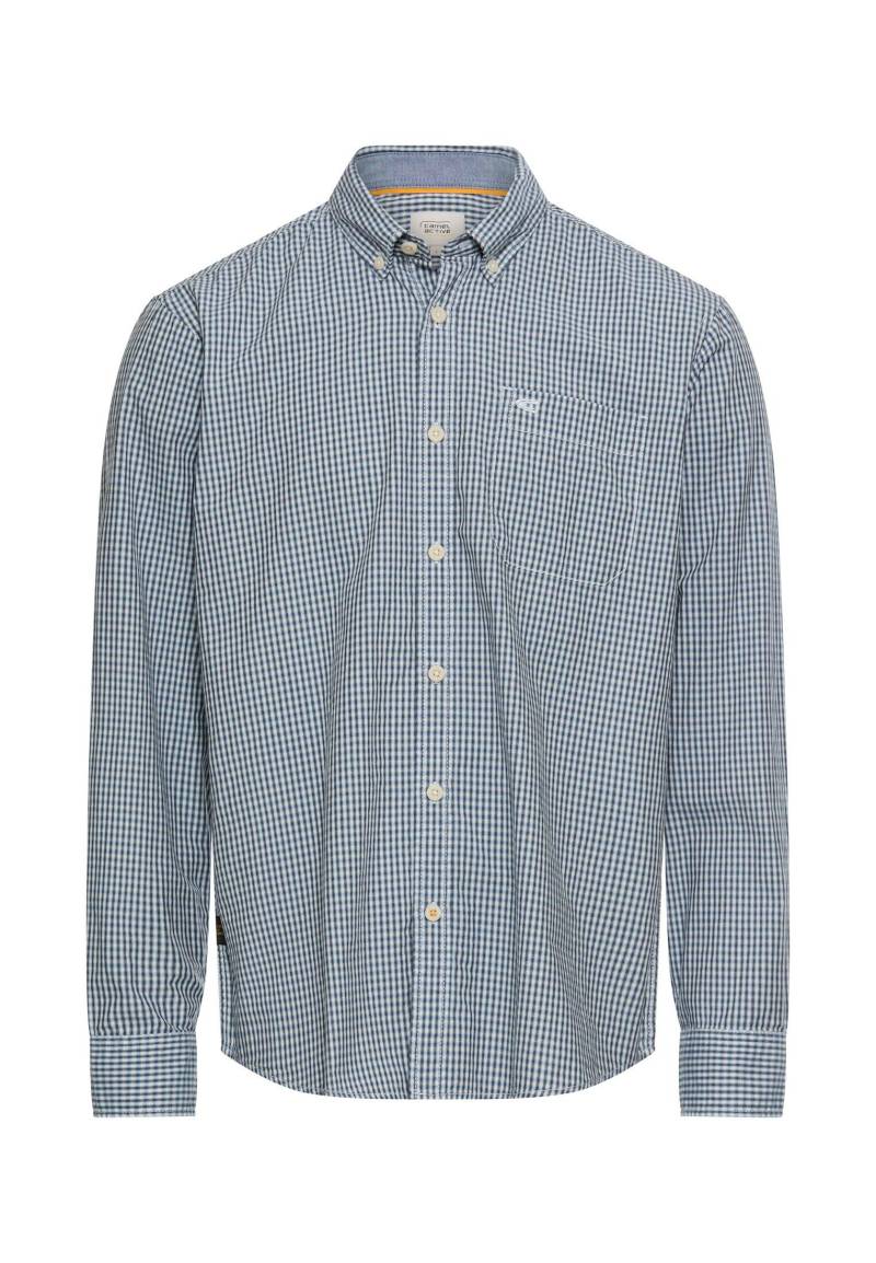 camel active - Langarmhemd mit Knopfleiste dark navy - Gr. - 3XL von camel active