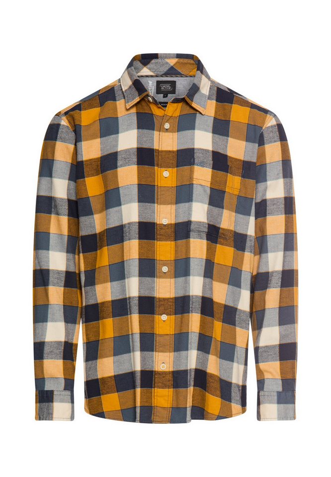 camel active Langarmhemd mit Logo Stickerei von camel active