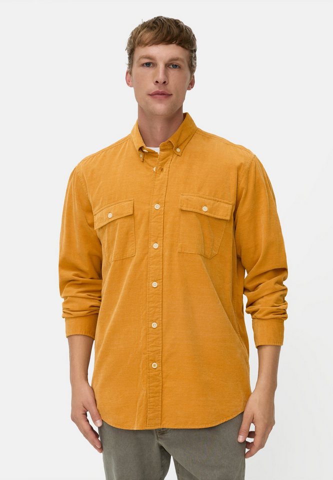 camel active Langarmhemd mit aufgesetzten Taschen Langarm Kentkragen Kentkragen von camel active