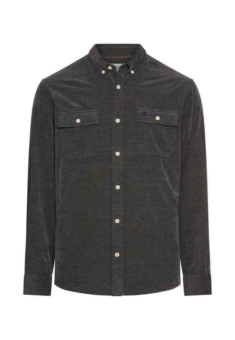 camel active - Langarmhemd mit aufgesetzten Taschen asphalt - Gr. - 3XL von camel active
