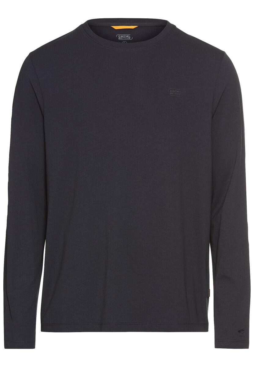 camel active - Langarmshirt aus einem Baumwollmix blau - Gr. - XL von camel active