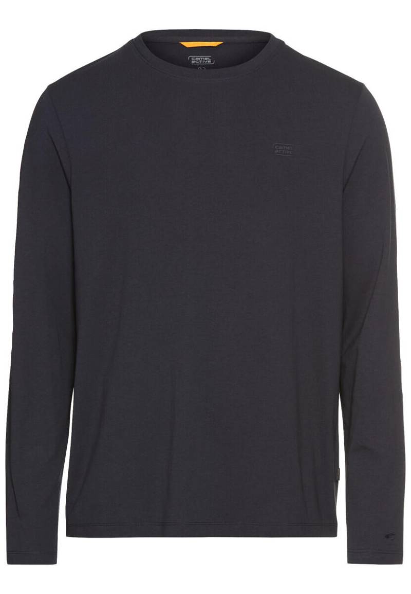 camel active - Langarmshirt aus einem Baumwollmix blau - Gr. - XL von camel active
