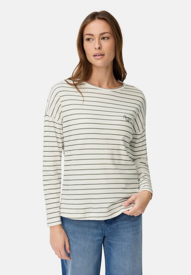 camel active Langarmshirt aus reiner Baumwolle Langarm Rundhals von camel active