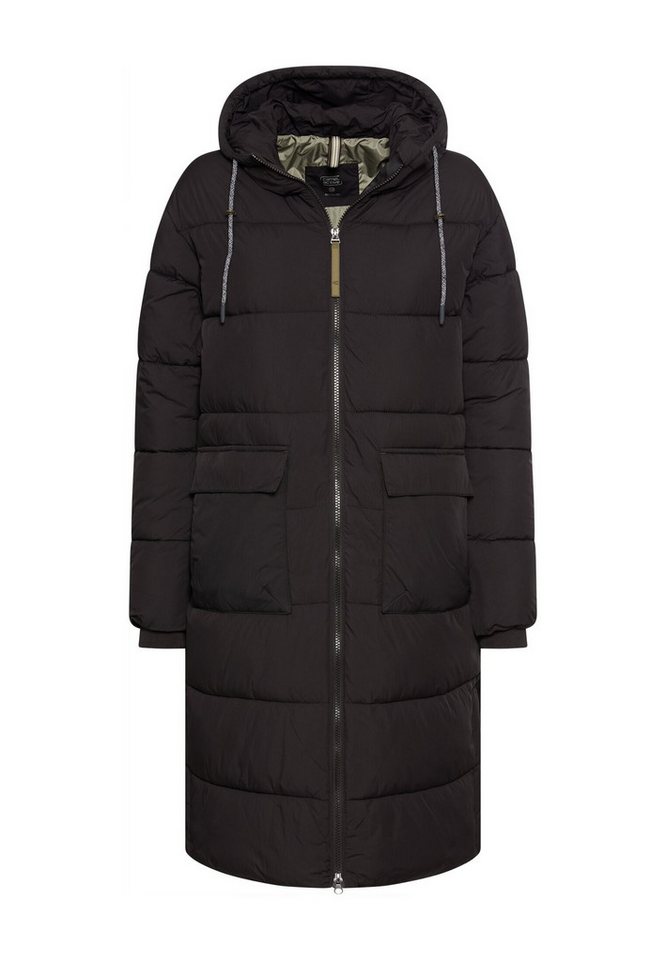 camel active Langmantel mit verstellbarem Saum und fester Kapuze Langarm Kapuze von camel active