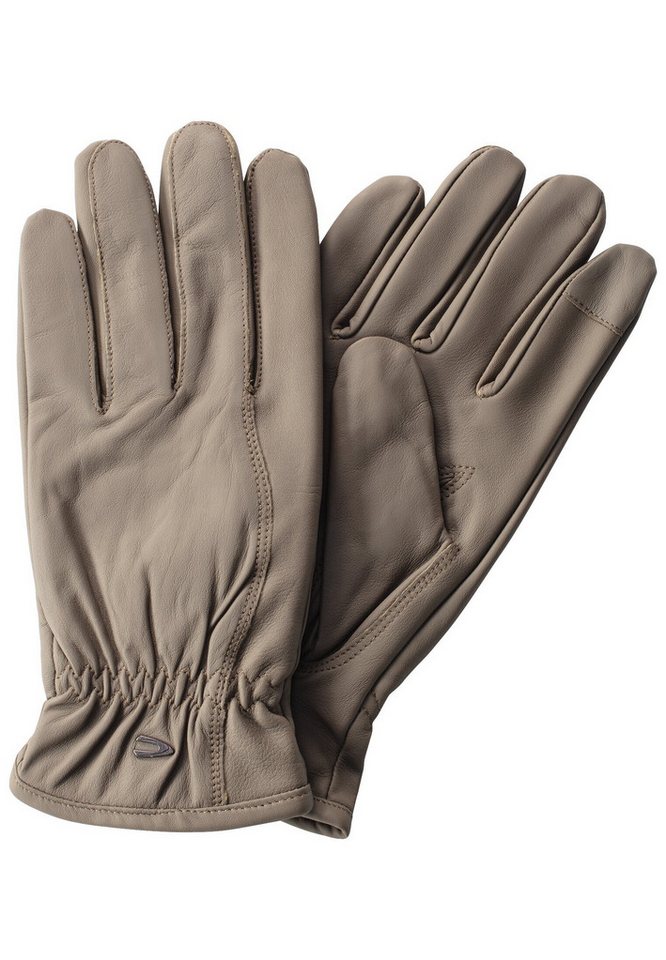 camel active Lederhandschuhe Lederhandschuhe mit Touchscreen-Funktion von camel active