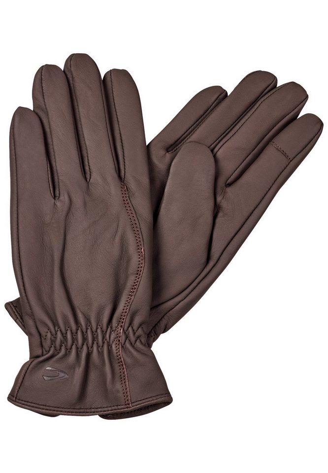 camel active Lederhandschuhe Lederhandschuhe mit leichtem Strickfutter von camel active