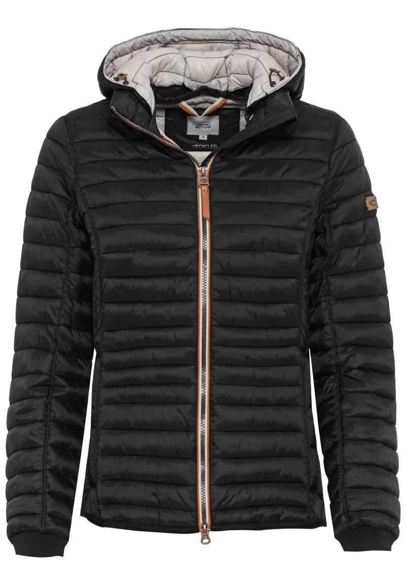 camel active - Leicht wattierte Steppjacke aus recyeltem Polyamid black - Gr. - 40 von camel active