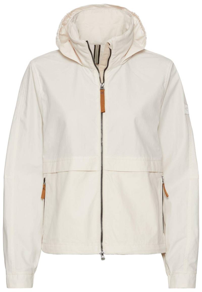 camel active - Leichte Jacke mit verstaubarer Kapuze pearl - Gr. - 40 von camel active