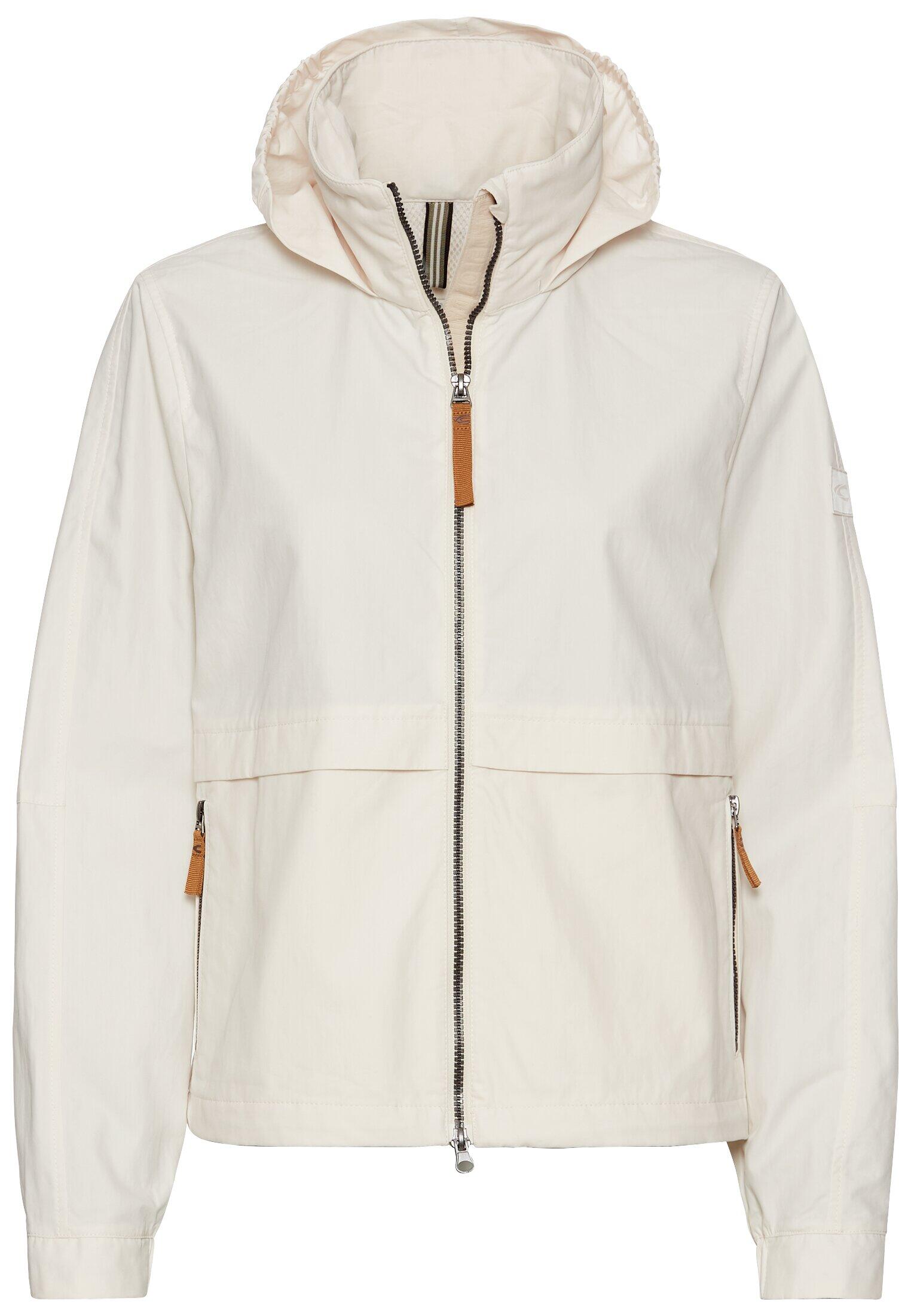 camel active - Leichte Jacke mit verstaubarer Kapuze pearl - Gr. - 40 von camel active