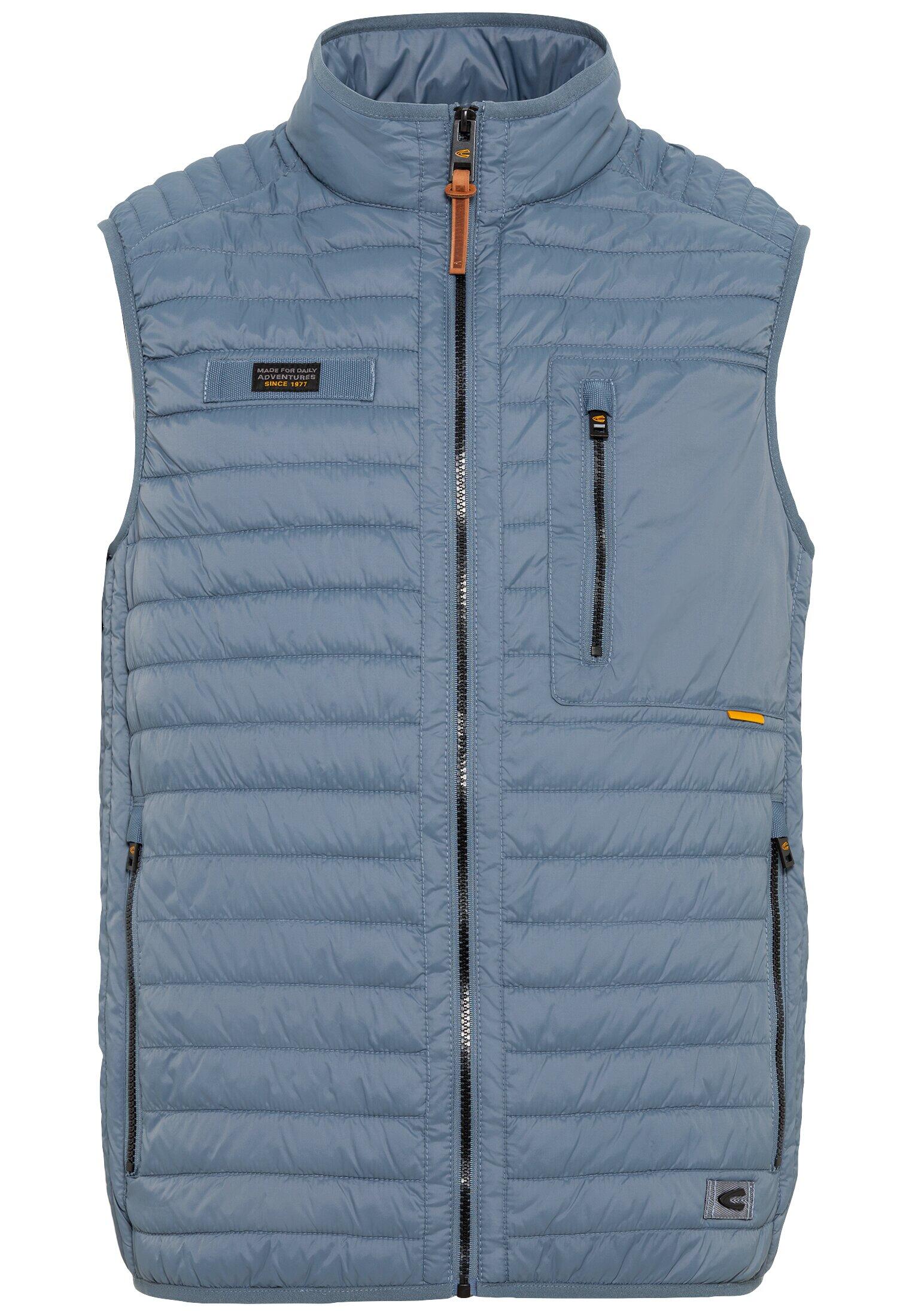 camel active - Leichte Steppweste aus recyceltem Polyamid stone blue - Gr. - 60 von camel active