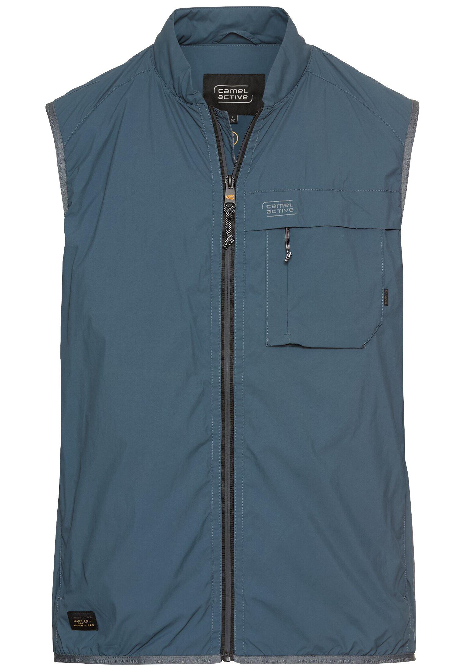 camel active - Leichte einrollbare Weste mit Funktionstaschen tinted blue - Gr. - 3XL von camel active