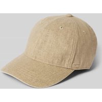 camel active Leinenbasecap mit Logo-Stitching in Sand, Größe 1 von camel active