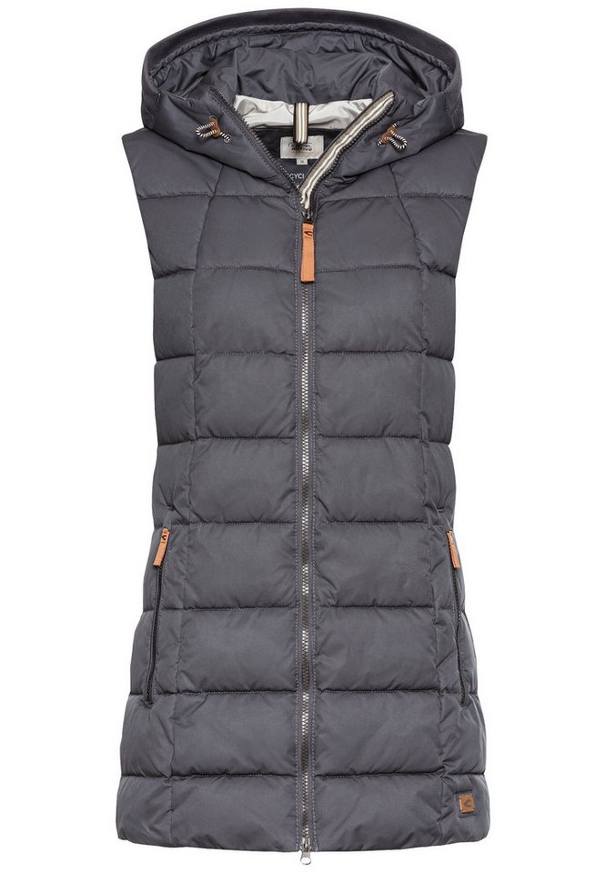 camel active Longweste Lange Weste mit Kapuze von camel active