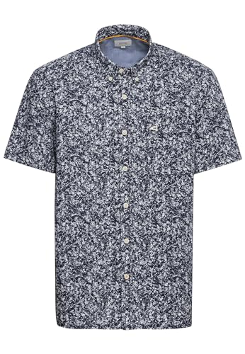 camel active Herren Kurzarmhemd aus Reiner Baumwolle Dunkelblau Menswear-M von camel active