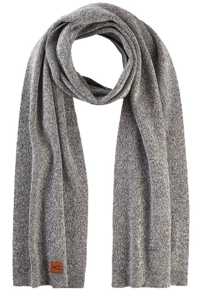 camel active Modeschal Strickschal aus Baumwoll-Mix von camel active