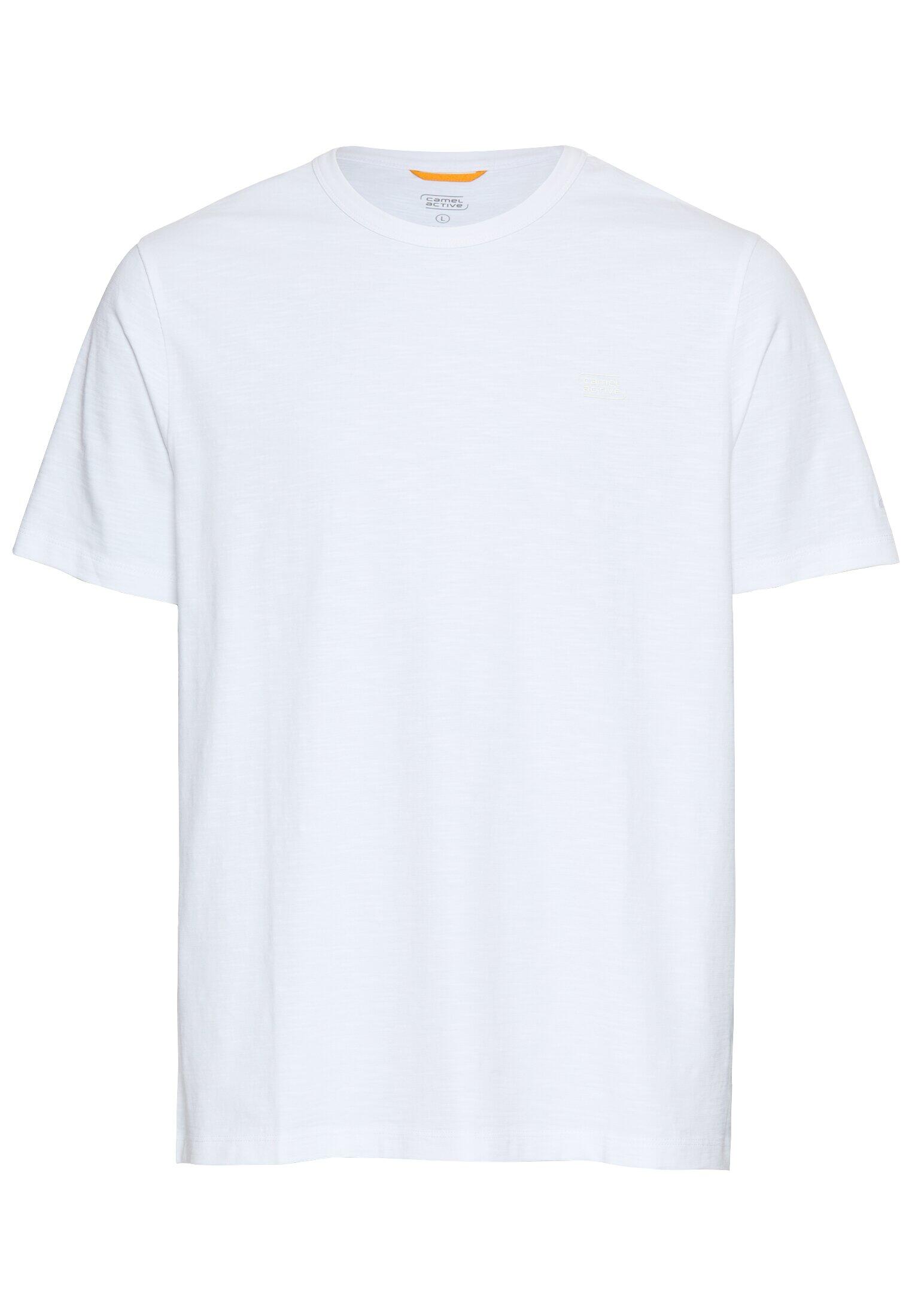 camel active - Organic T-Shirt aus reiner Baumwolle white - Gr. - XXL von camel active