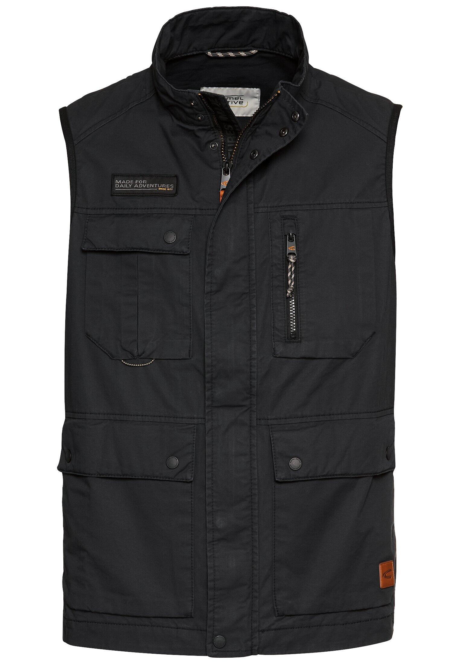 camel active - Outdoor-Weste mit Stehkragen dark navy - Gr. - 52 von camel active