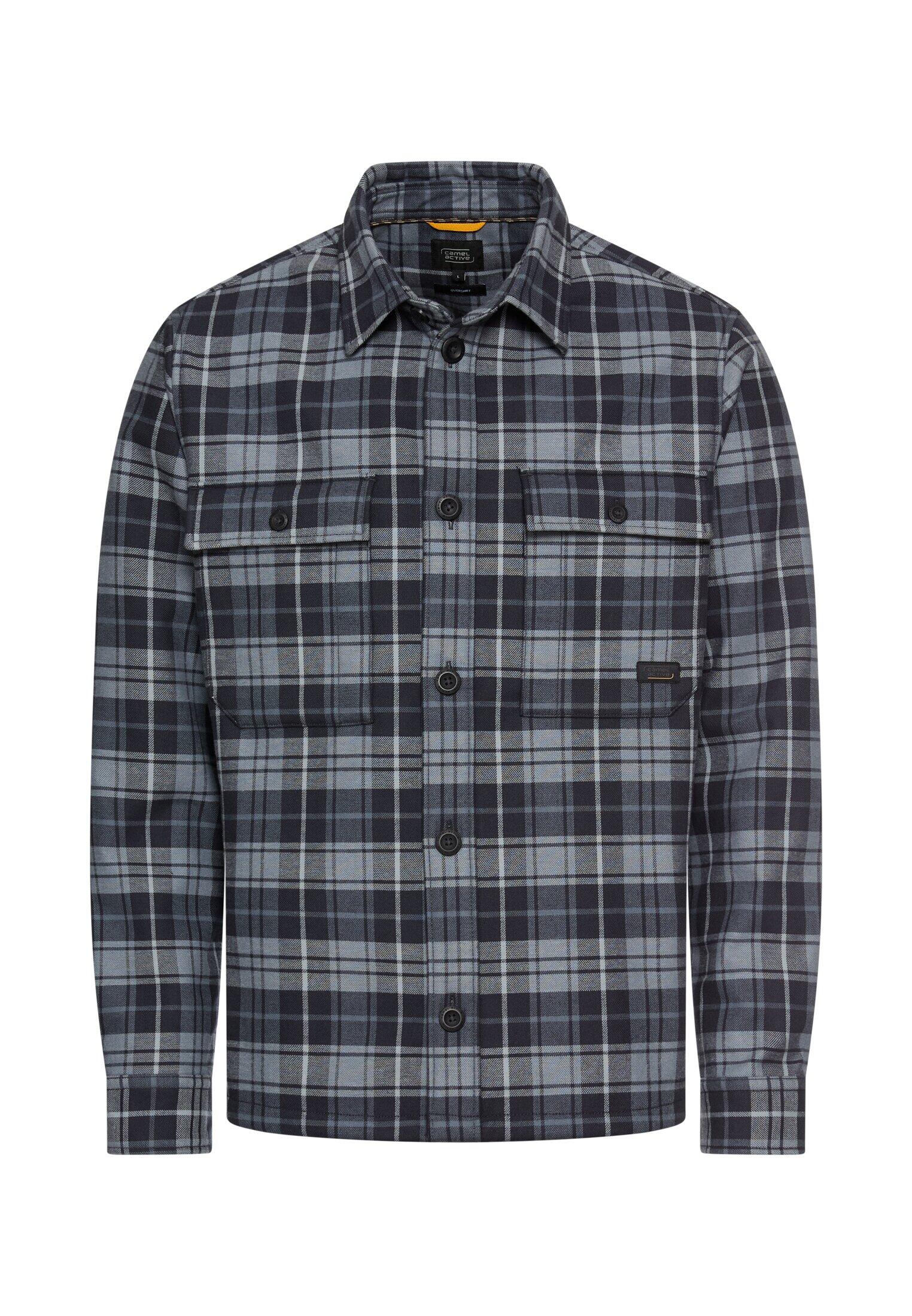 camel active - Overshirt aus reiner Baumwolle dark navy - Gr. - XXL von camel active