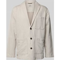 camel active Regular Fit Overshirt aus Leinen-Mix in Beige, Größe XXL von camel active