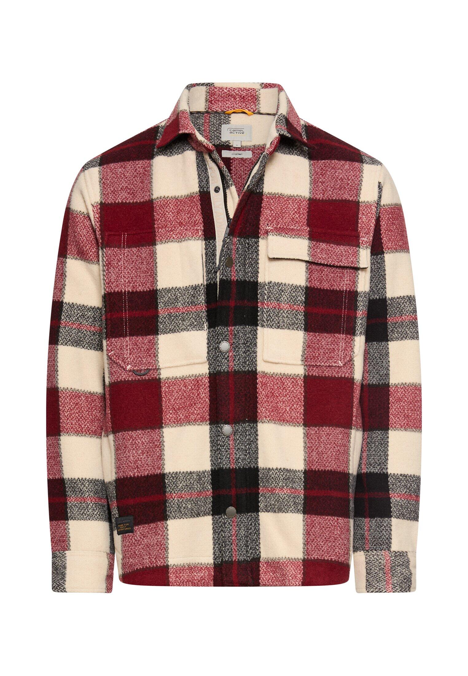 camel active - Overshirt mit Seitentaschen amber red - Gr. - M von camel active