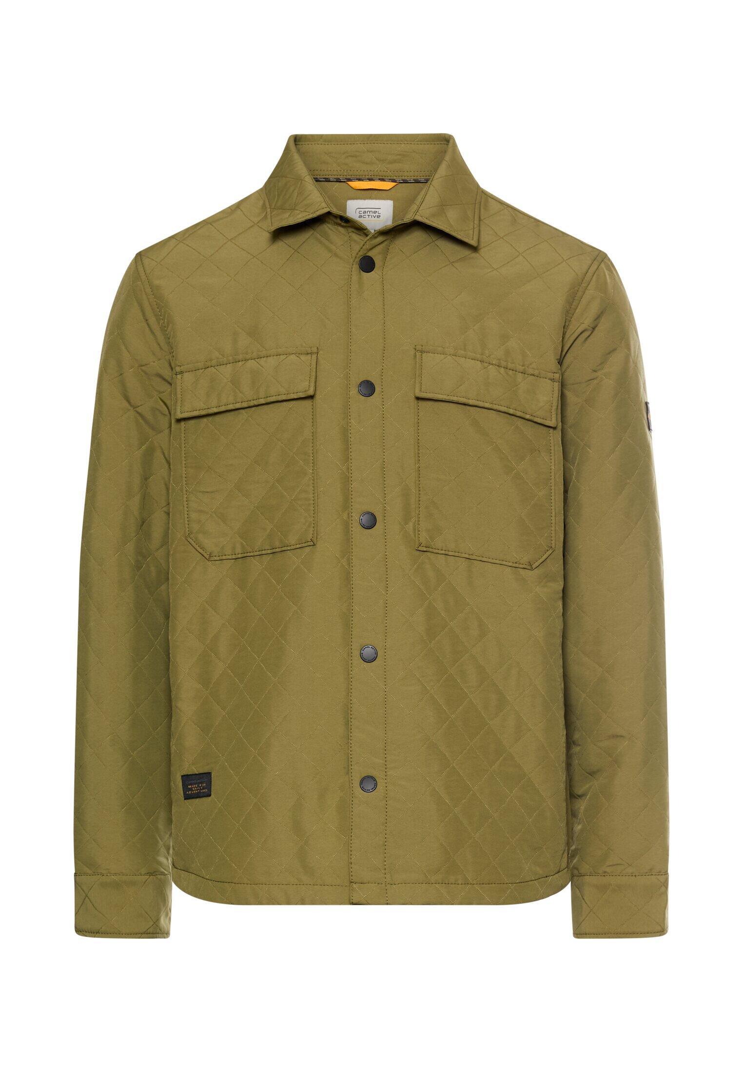 camel active - Overshirt mit Seitentaschen mossstone - Gr. - M von camel active