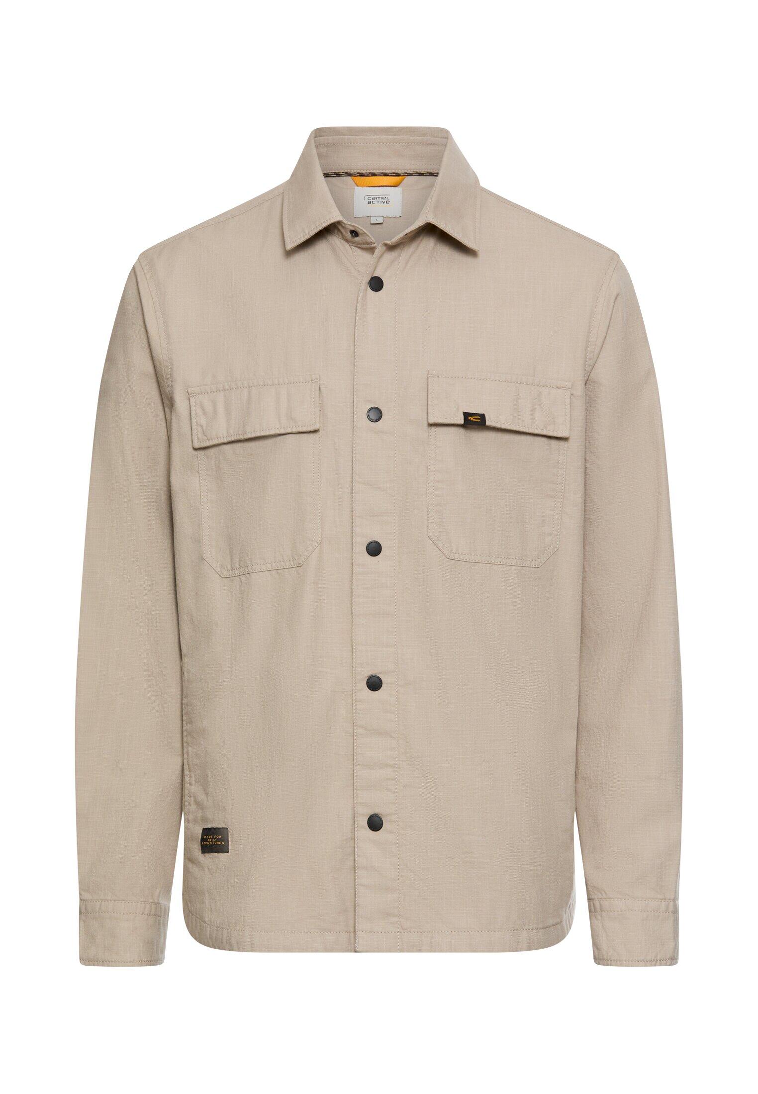 camel active - Overshirt mit Taschen light beige - Gr. - L von camel active